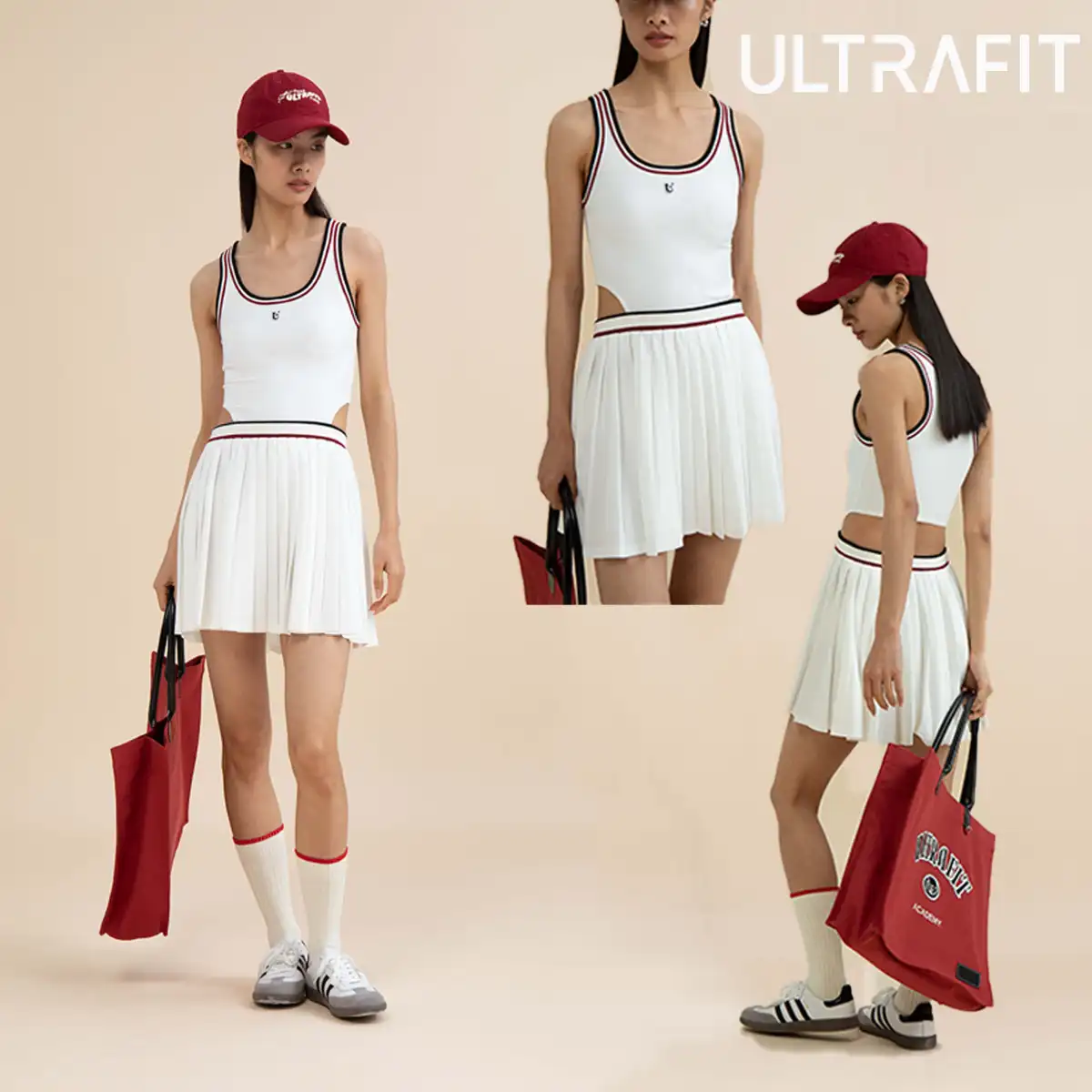 Tank-Style Cutout Tennis Dress