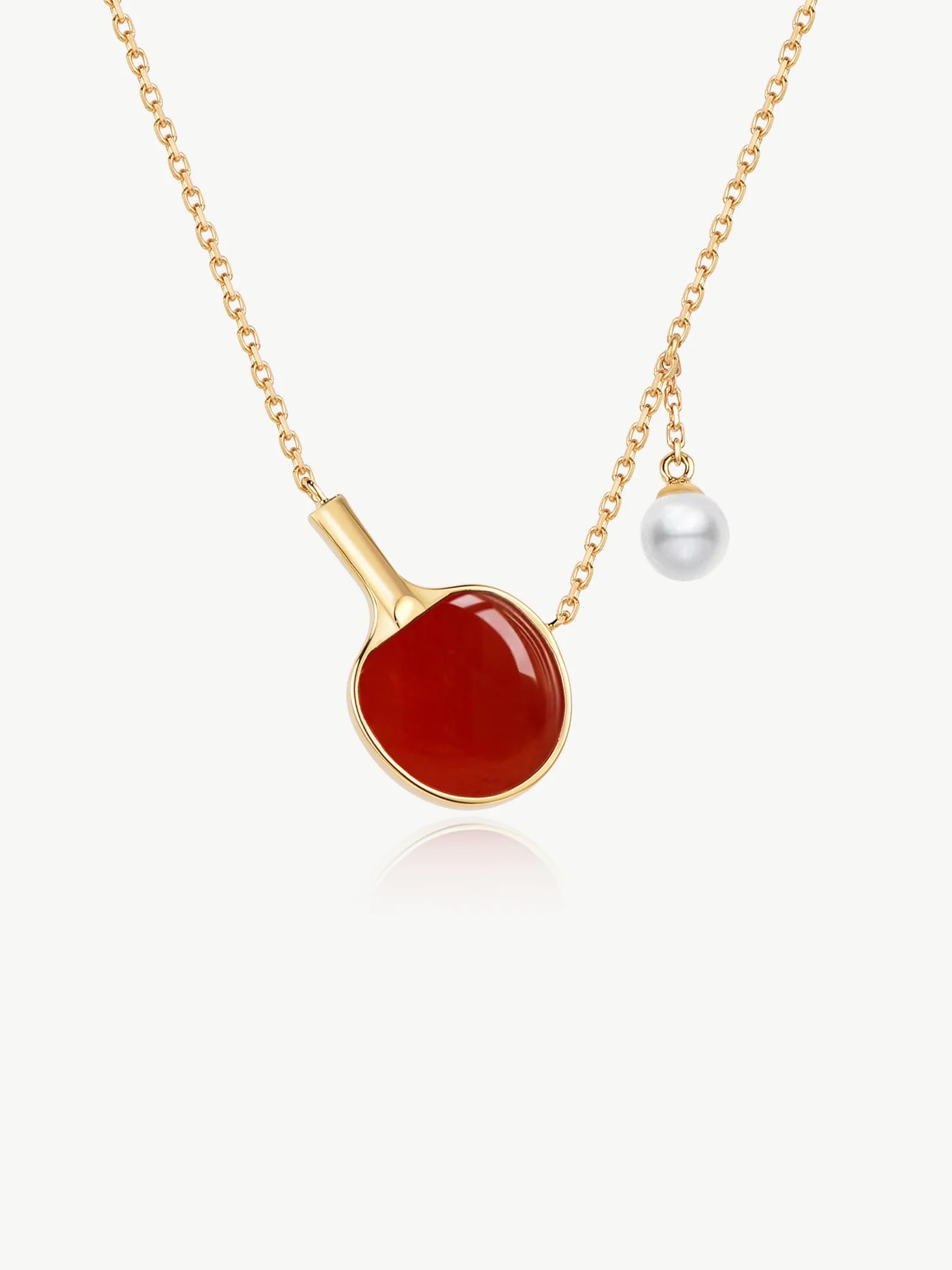 Red Table Tennis Necklace