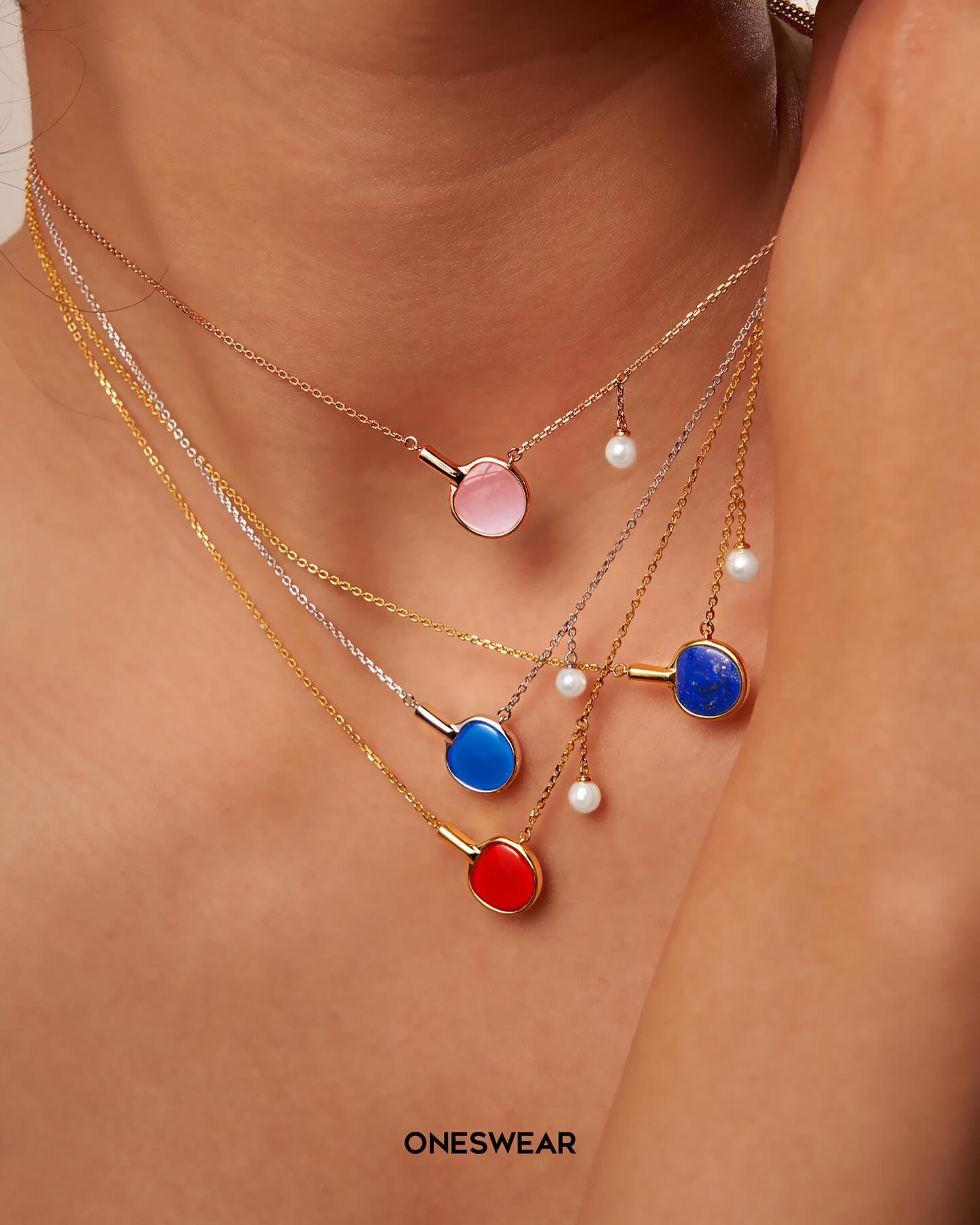 Lapis Lazuli Table Tennis Necklace