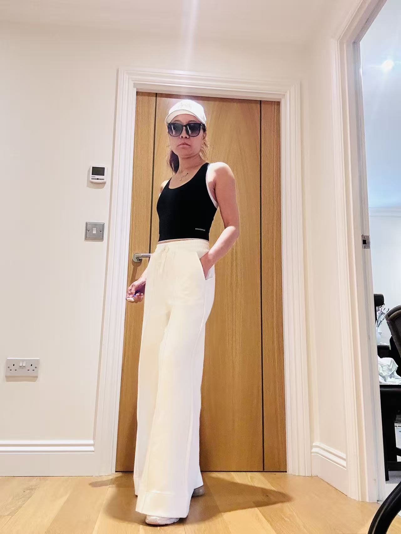 White Wide Leg Pant