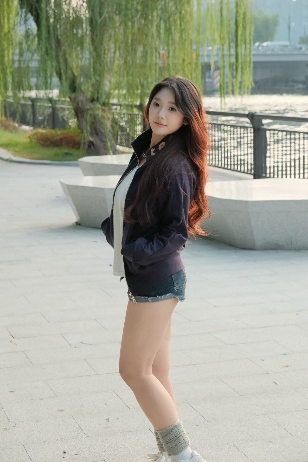 Long-cut tenez® Sweater with Zip (and fleece)