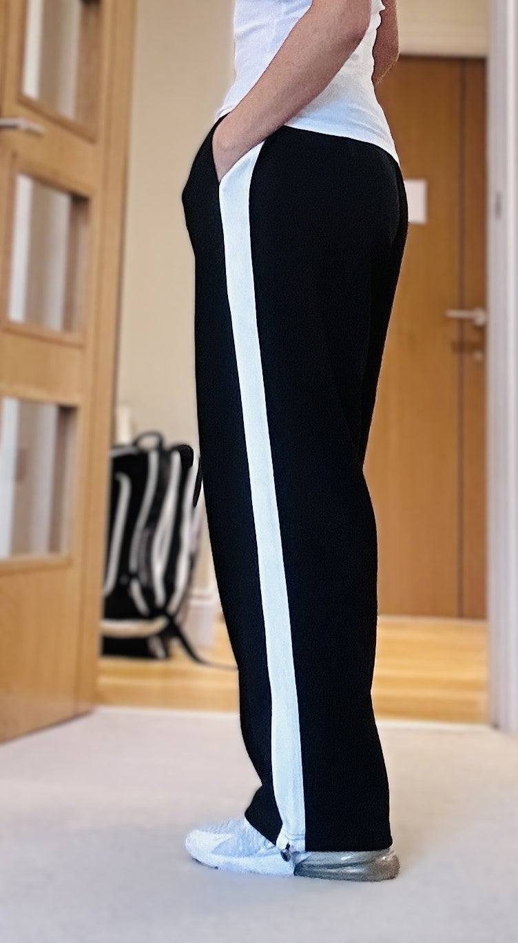 Black & White Wide Leg Pant
