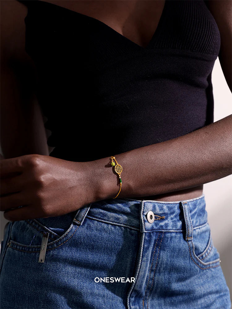 Yellow Gold Tennis Bracelet