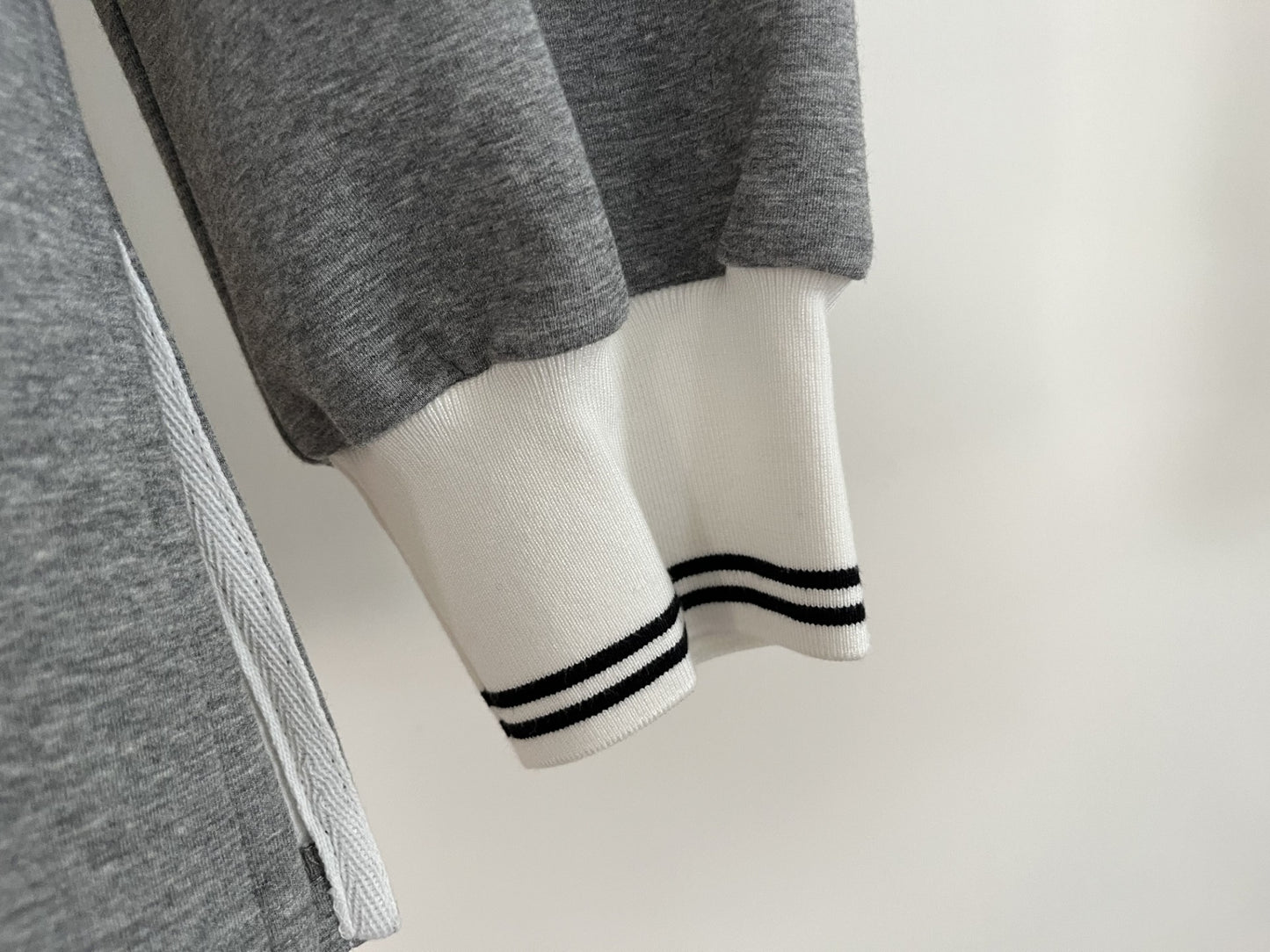 Heather Grey Polo Sweatshirt