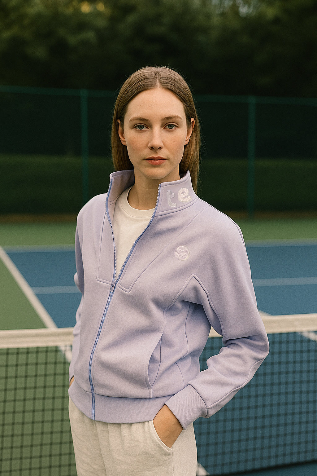 Long-cut tenez® Sweater with Zip (and fleece)