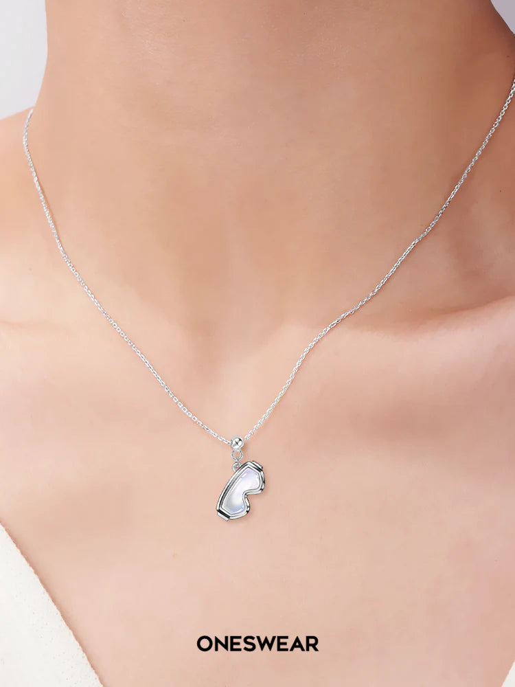 White Ski Goggles Necklace
