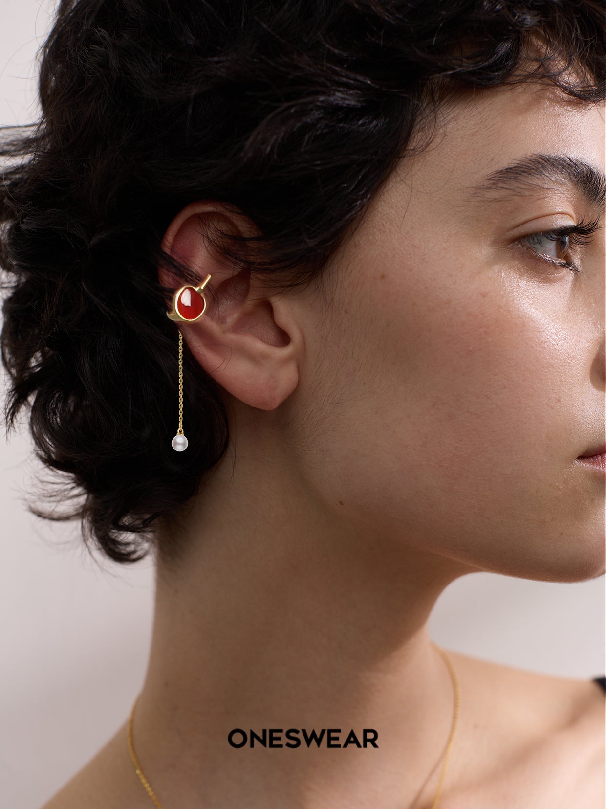 Red Table Tennis Ear Clip (Single)