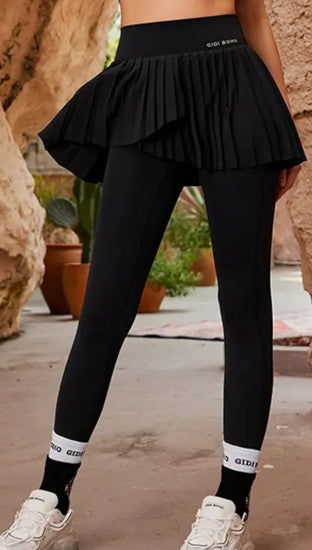 Pleated Skirt Leggings