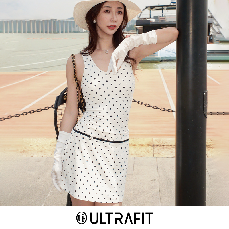 Polka-Dot Skort
