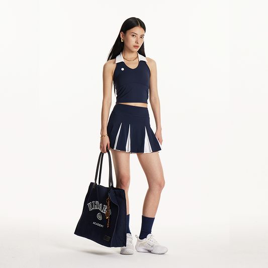 Navy & White Polo Tank