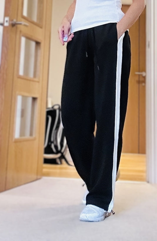 Black & White Wide Leg Pant