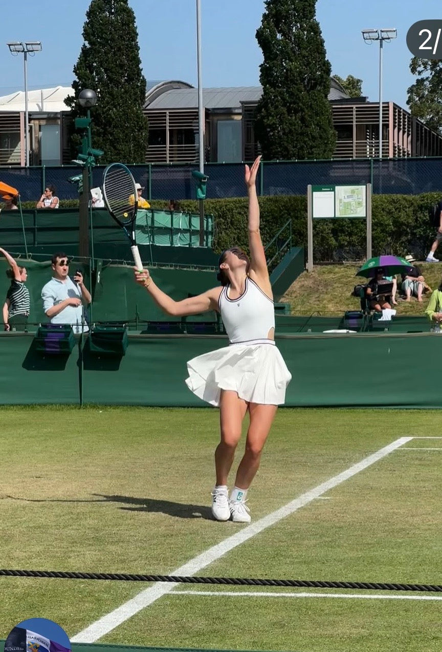 Tank-Style Cutout Tennis Dress