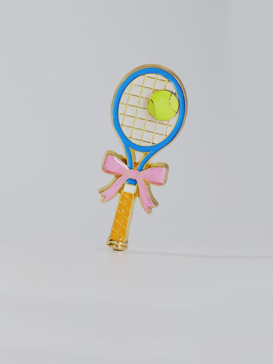 "Meet-me-on-the-Court" pin brooch
