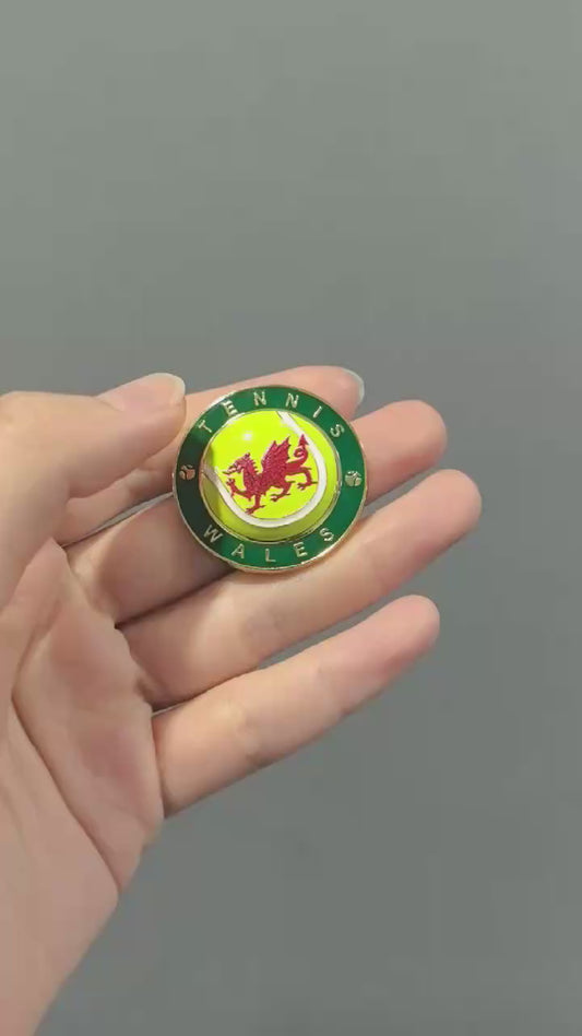 Tennis Wales Pin & Magnet Badge