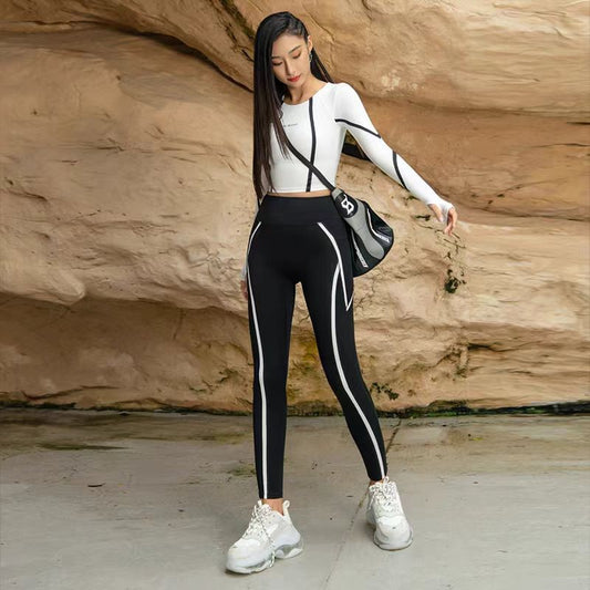 ChicStripe High-Waist Leggings